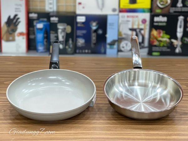 Set 2 chảo Fissler Ceratal Classic 28cm Đặc biệt thích hợp cho mục đích chiên rau, các món trứng và thịt nhẹ nhàng và giòn, tốt cho sức khỏe