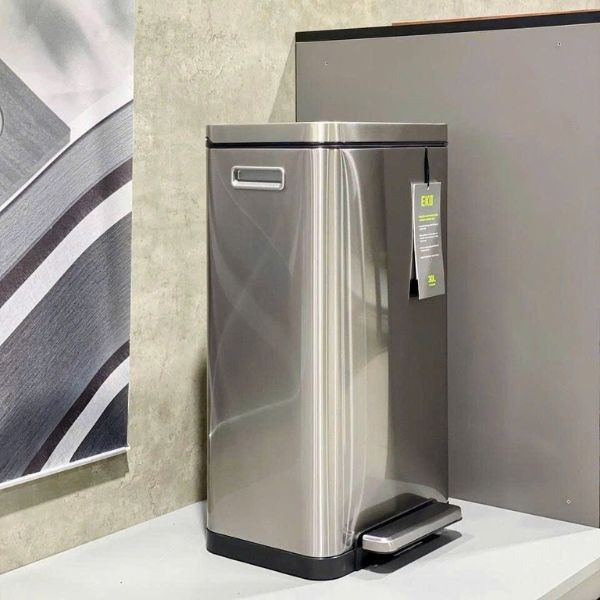 hùng rác đạp chân EKO X Cube EK9368MT 30L Mở Nắp Bằng Bàn Đạp