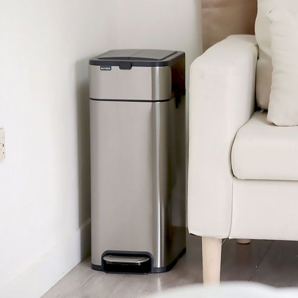 Thùng rác đạp chân Elpheco ELPH3711 20 lít Thép không gỉ, dễ dàng vệ sinh