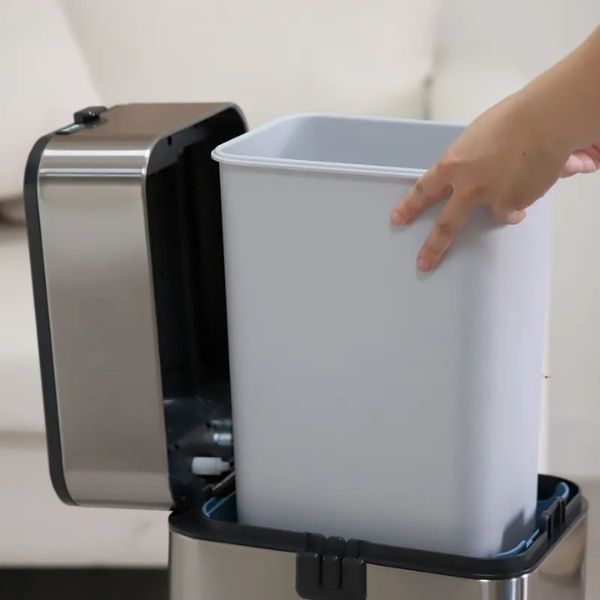 Thùng rác đạp chân Elpheco ELPH3711 20 lít Thép không gỉ, dễ dàng vệ sinh