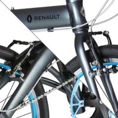 Xe đạp gấp Renault LIGHT10 - 10.8kg Sử dụng phanh chữ V trước và sau.