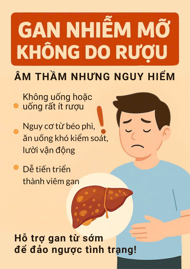 Gan nhiễm mỡ không do rượu: âm thầm, nguy hiểm, nhưng có thể đảo ngược nếu phát hiện sớm