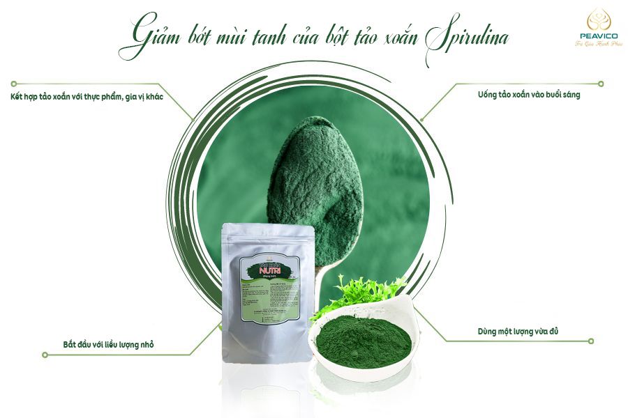 Tổng quan về cách dùng Tảo xoắn Spirulina dạng bột