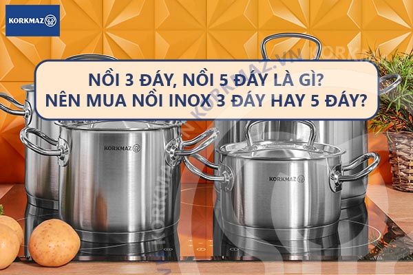 Nồi 3 đáy, nồi 5 đáy là gì? Nên mua nồi inox 3 đáy hay 5 đáy?