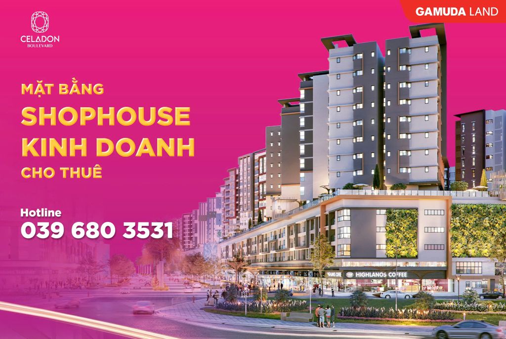 Khám phá sức hút Shophouse Celadon Boulevard với gần 40 thương hiệu đa ngành