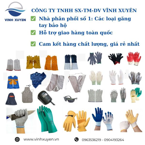 Tổng kho găng tay bảo hộ lao động giá rẻ tại Hải Phòng
