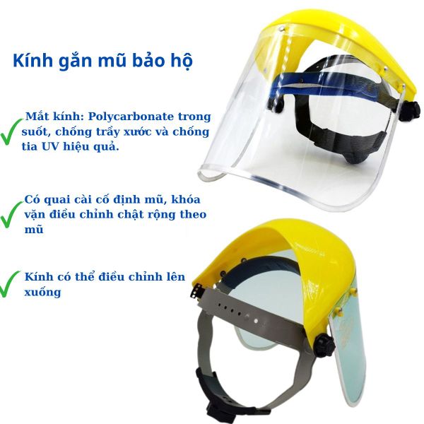 Kính mũ bảo hộ