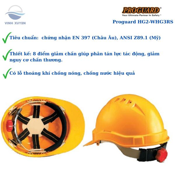 Mũ bảo hộ Proguard HG2‑WHG3RS