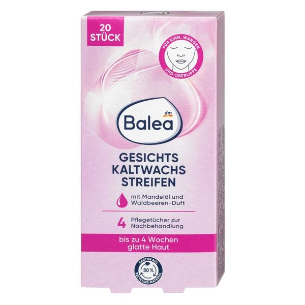 Miếng dán wax tẩy lông mặt, ria mép, lông mày cho nữ Balea