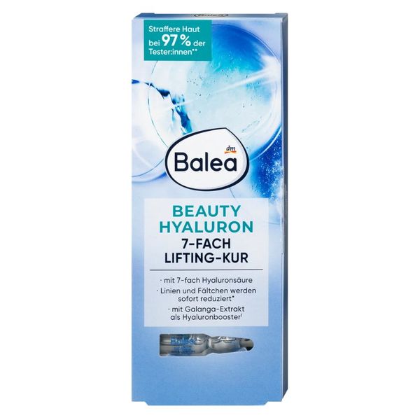 Huyết thanh tươi nâng cơ, chống lão hoá Balea Ampullen Beauty Hyaluron Lifting-Kur