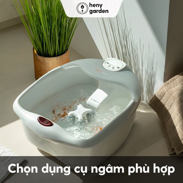 lựa chọn dụng cụ ngâm chân nước nóng phù hợp