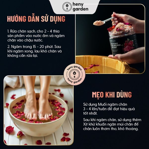 muối hồng Himalaya ngâm chân nước nóng