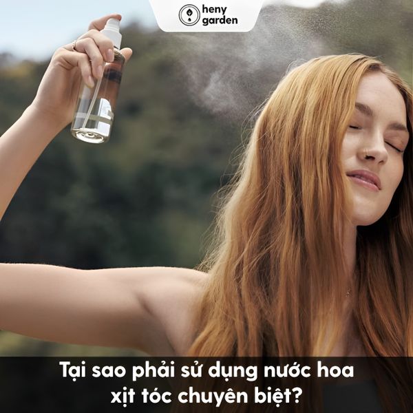 xịt nước hoa lên tóc có sao không