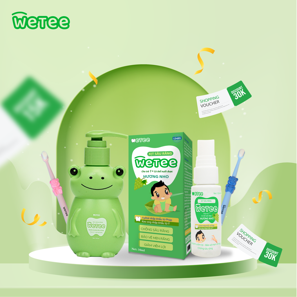 Wetee - Sự lựa chọn hàng đầu về chăm sóc sức khỏe răng miệng cho trẻ