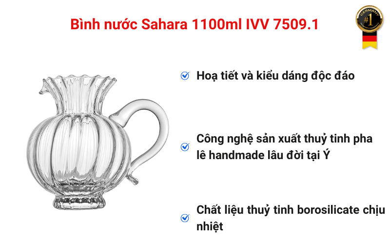 Bình nước Sahara 1100ml IVV 7509.1