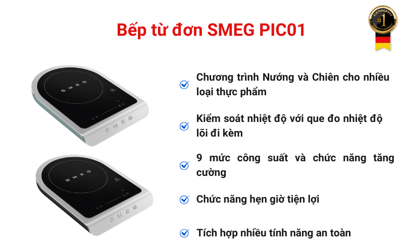 Bếp từ đơn SMEG PIC01