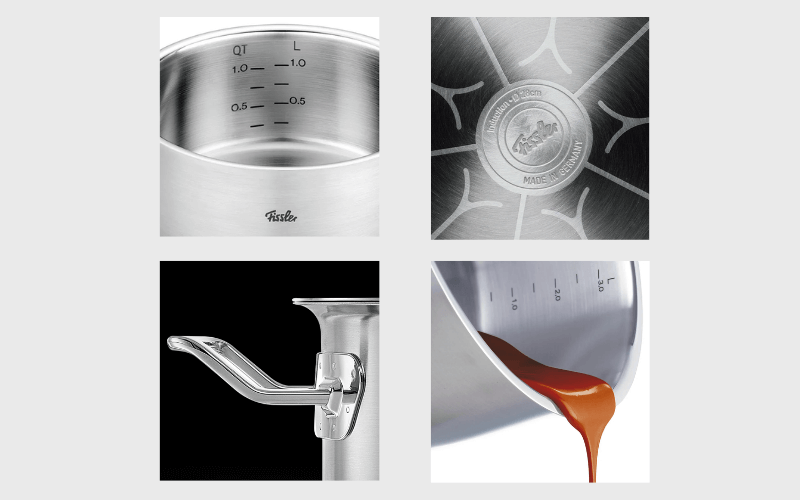 Bộ nồi Fissler Profi set 3 món vung thép made in Germany