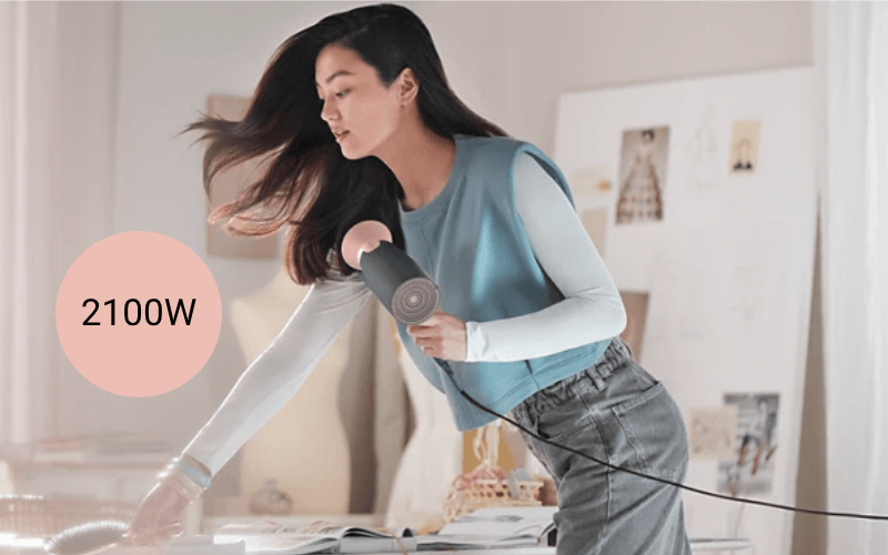 Máy sấy tóc Philips series 3000 BHD350/10 2100W màu đen hồng