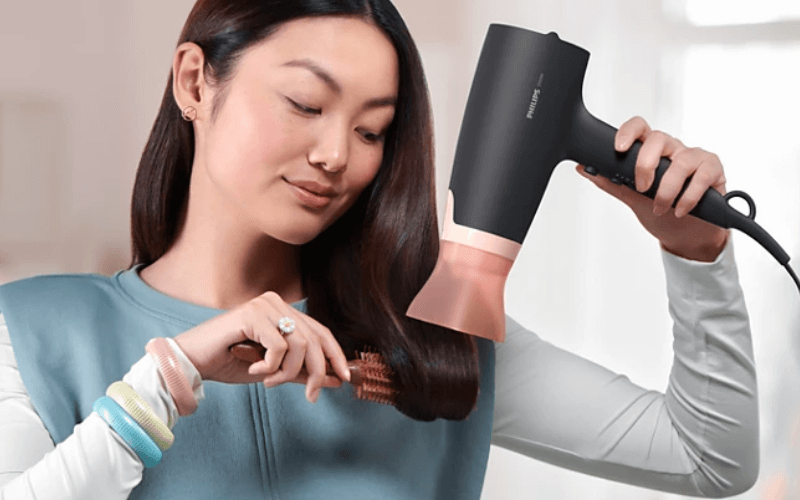 Máy sấy tóc Philips series 3000 BHD350/10 2100W màu đen hồng