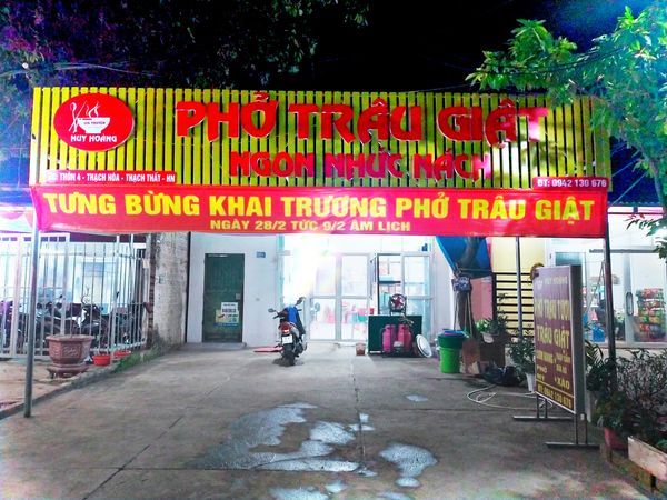 Bài viết khai trương quán phở – Phở trâu giật Huy Hoàng