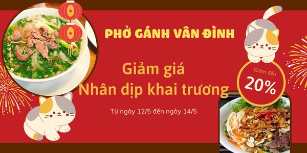 Bài viết khai trương quán phở – Phở gánh Vân Đình