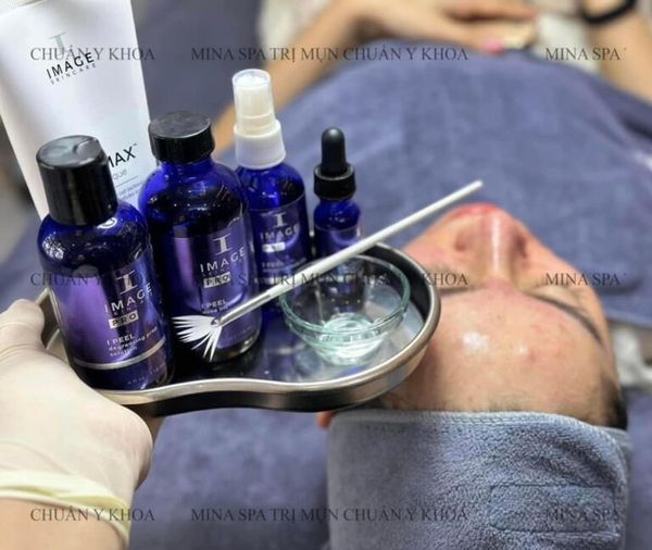 Mẫu content trị mụn – Peel da Image