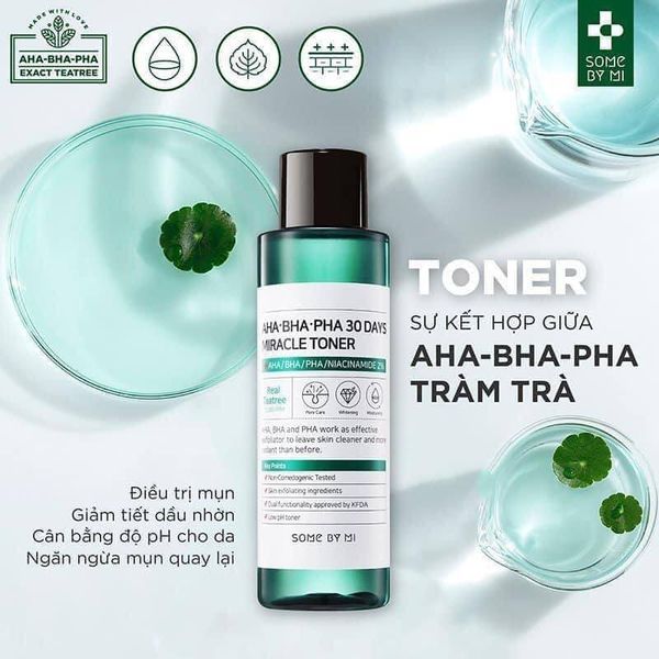 Mẫu content trị mụn - Toner Some by mi