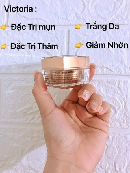 Mẫu content trị mụn – Kem đặc trị mụn Victoria