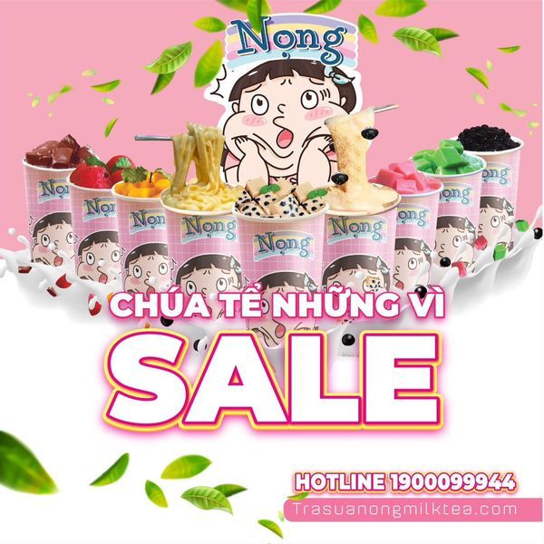 Mẫu content về khuyến mại – Trà sữa Nọng