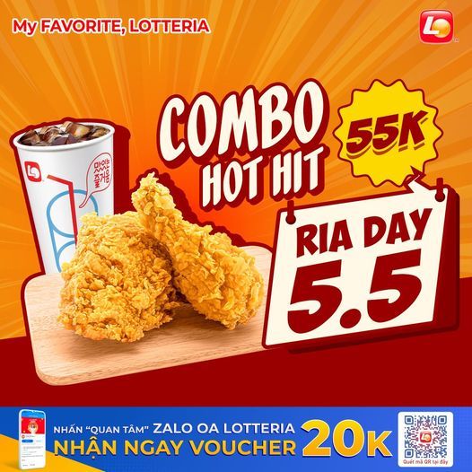 Mẫu content về khuyến mại – Lotteria Việt Nam