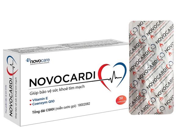 Viên Uống NovoCardi Hỗ Trợ Trong Bệnh Suy Tim, Loạn Nhịp Tim, Giảm Xơ Vữa Động Mạch hộp 30 viên