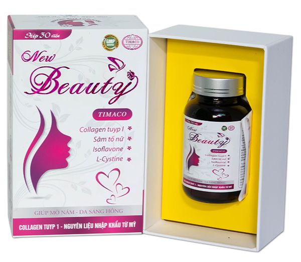 Viên uống dưỡng da cao cấp New Beauty Timaco hộp 30 viên
