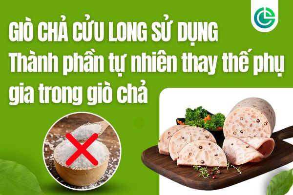 Thành phần tự nhiên thay thế phụ gia trong giò chả – ảnh minh họa an toàn