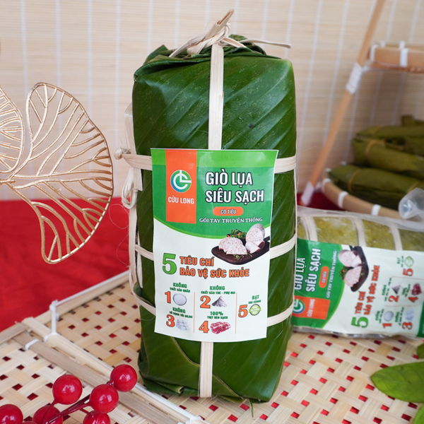 Nhãn giò chả Cửu Long rõ ràng – không phụ gia, phù hợp cho trẻ nhỏ