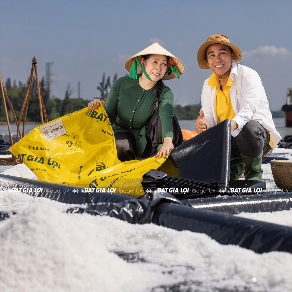 MUỐI KẾT TINH NHANH HƠN 10% NHỜ BẠT MUỐI CHẤT LƯỢNG