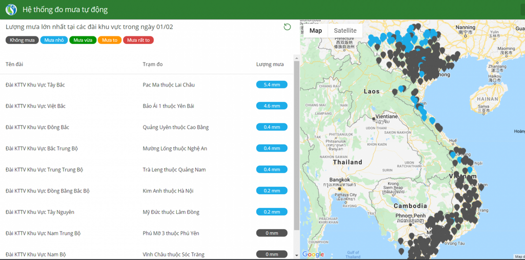 Trung tâm Thông tin và Dữ liệu khí tượng thủy văn đầu tư lắp đặt Hệ thống đo mưa nhân dân tự động phục vụ công tác dự báo khí tượng thủy văn, đặc biệt là mưa, lũ (370 trạm)
