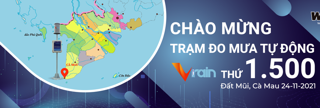 Chào mừng Trạm đo mưa tự động Vrain thứ 1.500
