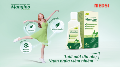 Mangino women - Dung dịch vệ sinh với dược tính ngừa viêm nhiễm, đem đến sự tươi mát dịu nhẹ suốt ngày