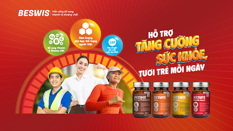 BESWIS - Viên uống vitamin & khoáng chất tổng hợp giúp bồi bổ và tăng cường sức khỏe trong cuộc sống hiện đại