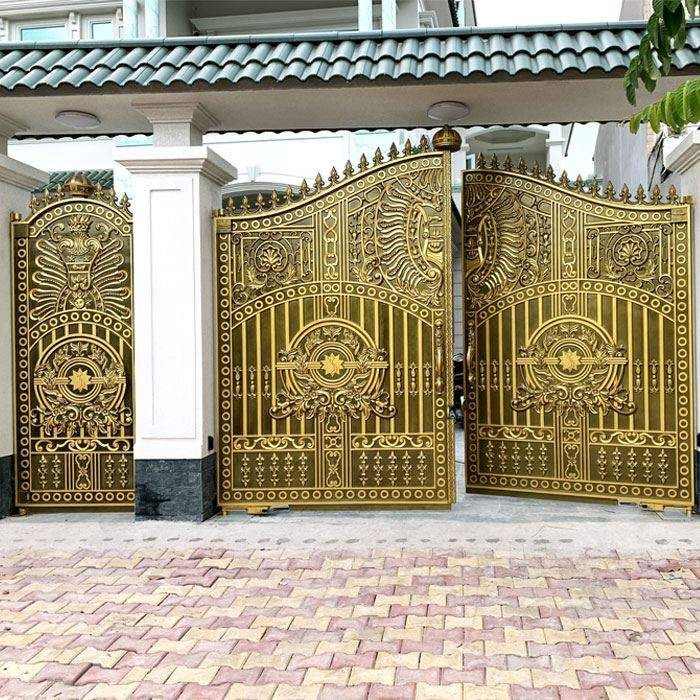 Cổng âm sàn Ditec - công trình Tây Ninh