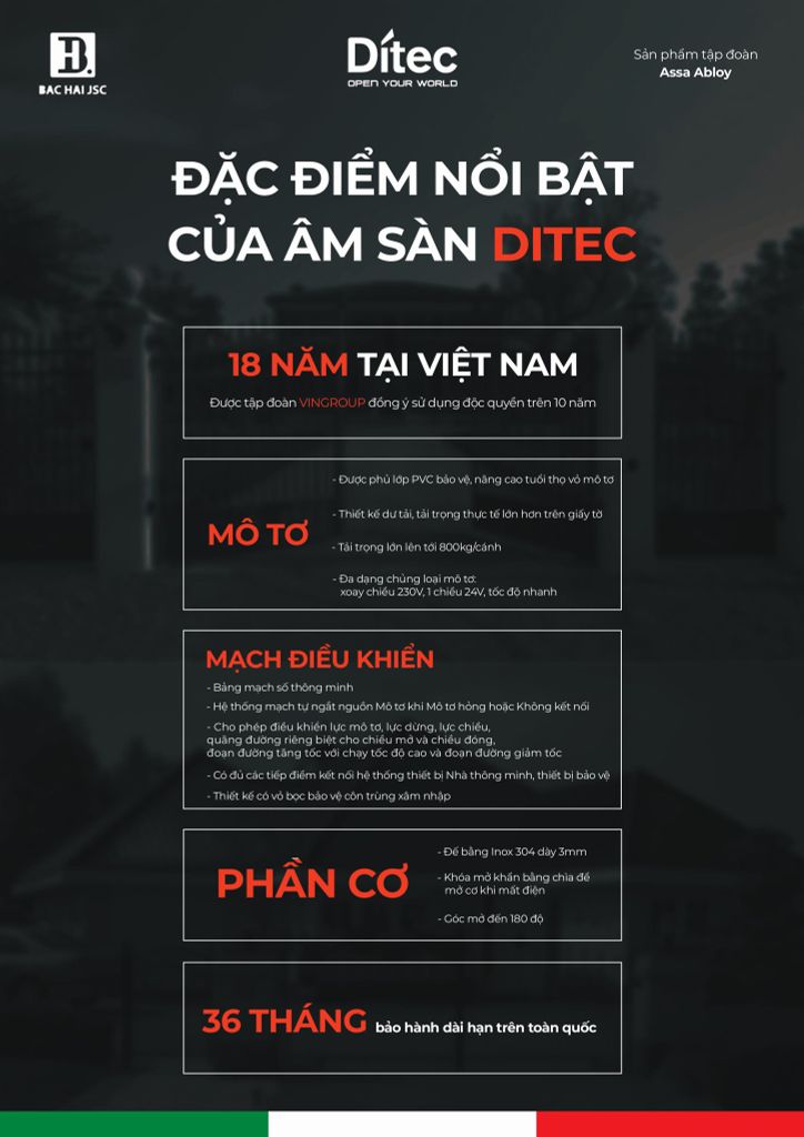 DITEC - KIỆT TÁC CÔNG NGHỆ, NÂNG TẦM KHÔNG GIAN SỐNG