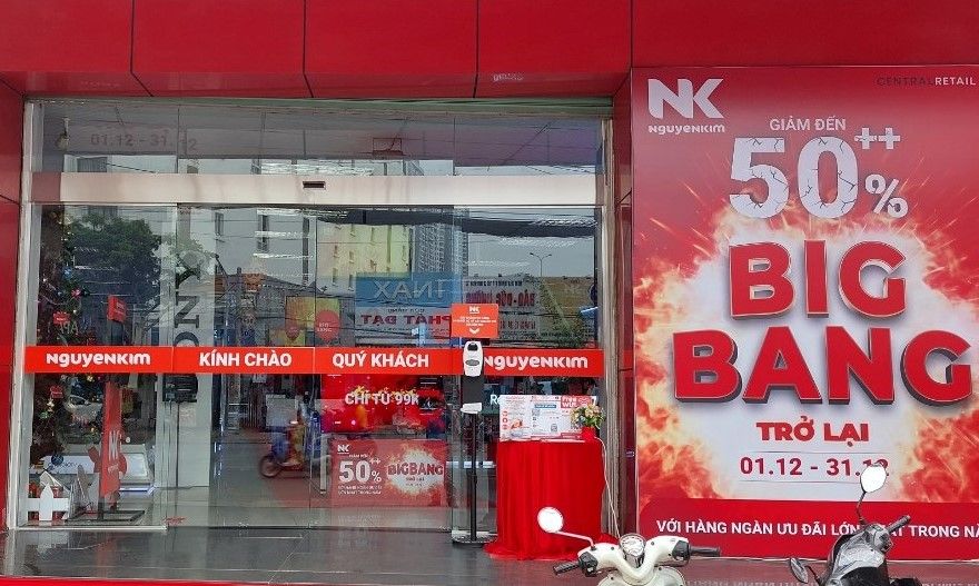 Bắc Hải lắp hơn 100 bộ cửa kính Taesung tại Hệ thống Siêu thị điện máy Nguyễn Kim