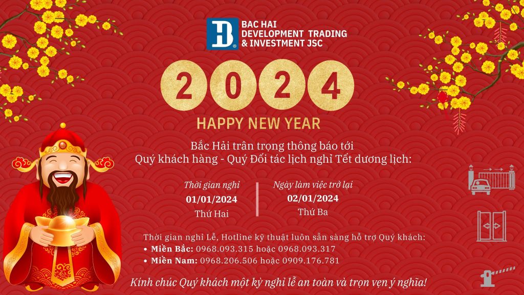 THÔNG BÁO LỊCH NGHỈ TẾT DƯƠNG LỊCH