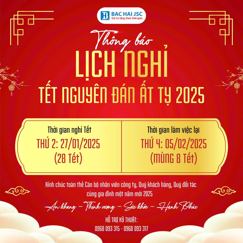 THÔNG BÁO LỊCH NGHỈ TẾT NGUYÊN ĐÁN