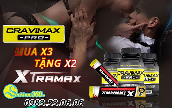 giới thiệu combo mua x3 cravimax pro tặng x2 xtramax