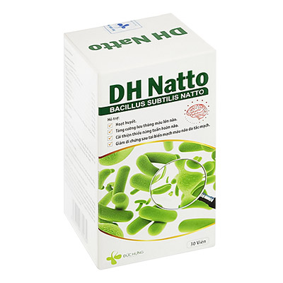 DH Natto hỗ trợ hoạt huyết, giúp tăng cường lưu thông máu lên não