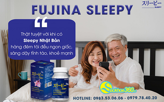 Fujina Sleepy hỗ trợ dễ ngủ, ngủ sâu giấc