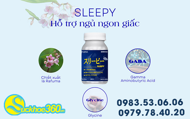 thành phần Fujina Sleepy hỗ trợ dễ ngủ, ngủ sâu giấc