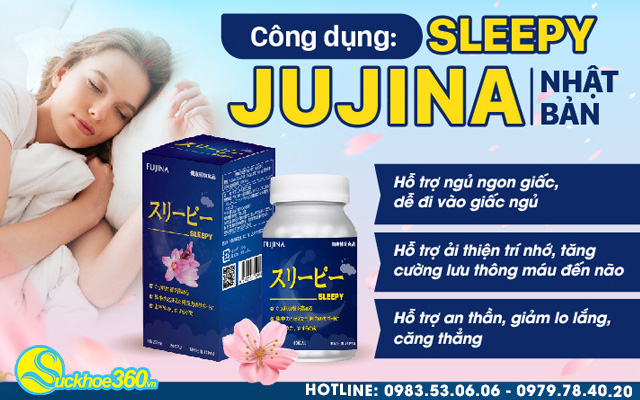 công dụng Fujina Sleepy hỗ trợ dễ ngủ, ngủ sâu giấc