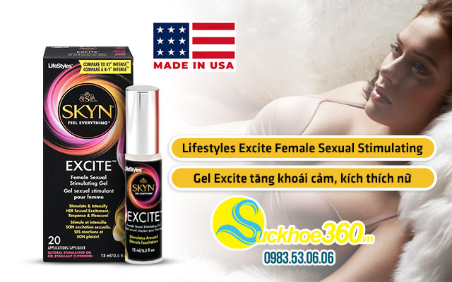 Lifestyles Excite Female Sexual Stimulating Gel kích thích khoái cảm nữ